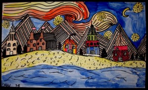 Drew's Grade 3 Starry Night