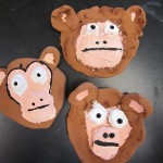 second grade clay monkeys