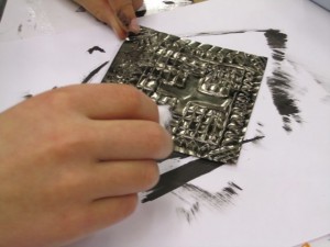 applying India Ink